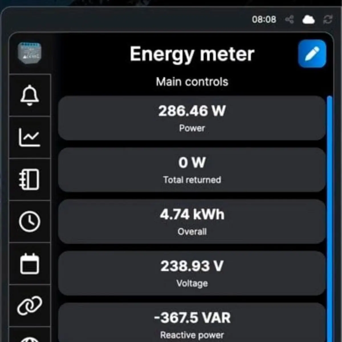 Aplicación de monitorización de consumo eléctrico en vivienda — Digital Repairs Guadalajara