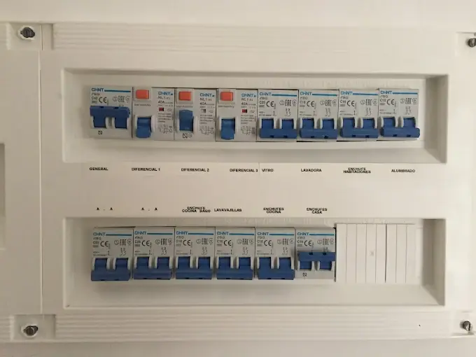 Cuadro eléctrico CHINT instalado en Guadalajara — material profesional certificado
